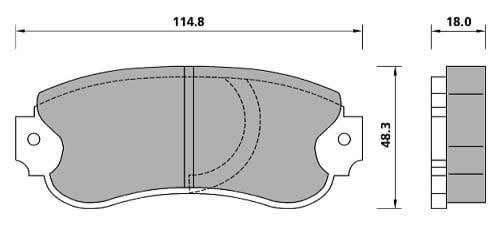 PREMIUM BRAKE PAD SET (4)
