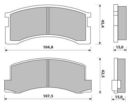 PREMIUM BRAKE PAD SET (4)