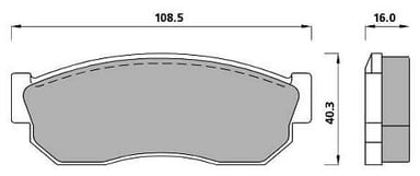 PREMIUM BRAKE PAD SET (4)