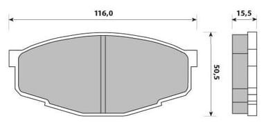 PREMIUM BRAKE PAD SET (4)
