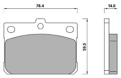 PREMIUM BRAKE PAD SET (4)