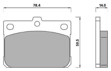 PREMIUM BRAKE PAD SET (4)