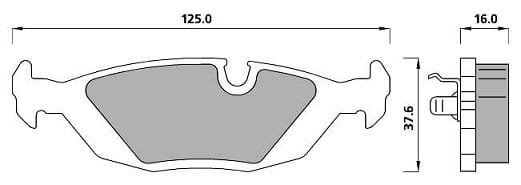 FERODO BRAKE PAD SET (4)