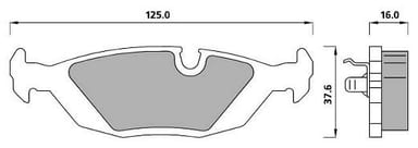 FERODO BRAKE PAD SET (4)