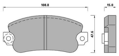 PREMIUM BRAKE PAD SET (4)
