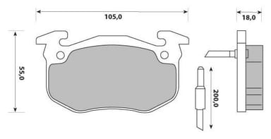 PREMIUM BRAKE PAD SET (4)