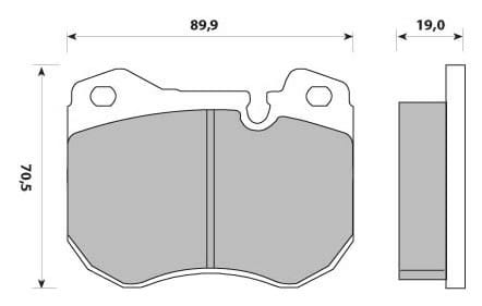 PREMIUM BRAKE PAD SET (4)