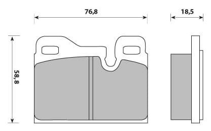 FERODO BRAKE PAD SET (4)