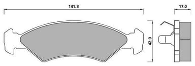 FERODO BRAKE PAD SET (4)