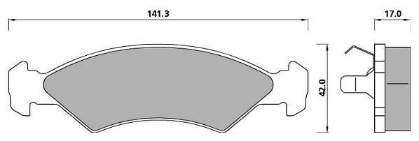 FERODO BRAKE PAD SET (4)