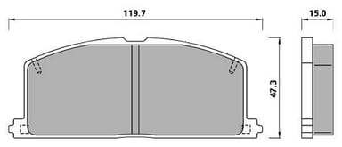PREMIUM BRAKE PAD SET (4)