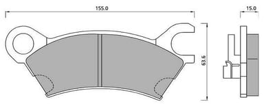 PREMIUM BRAKE PAD SET (4)