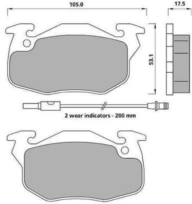 PREMIUM BRAKE PAD SET (4)