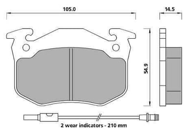 PREMIUM BRAKE PAD SET (4)