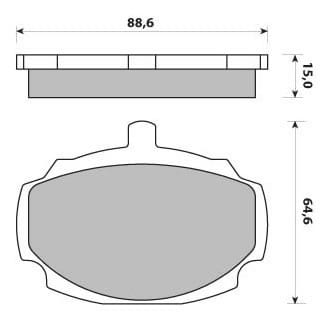 FERODO BRAKE PAD SET (4)