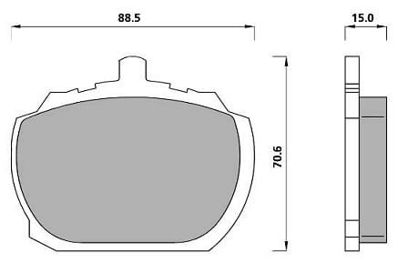 PREMIUM BRAKE PAD SET (4)