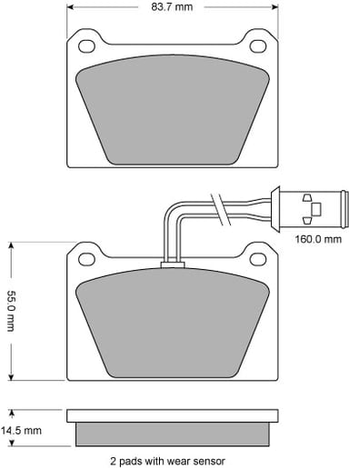 PREMIUM BRAKE PAD SET (4)