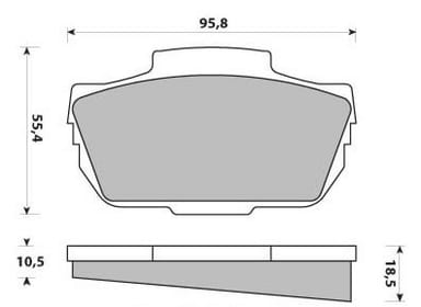 FERODO BRAKE PAD SET (4)