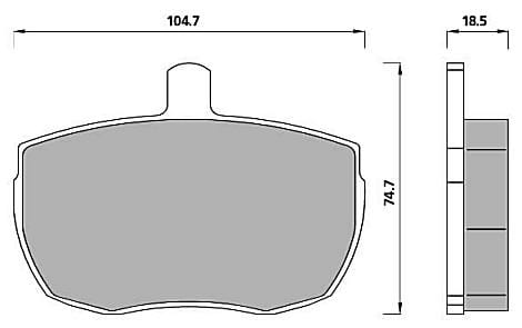 PREMIUM BRAKE PAD SET (4)