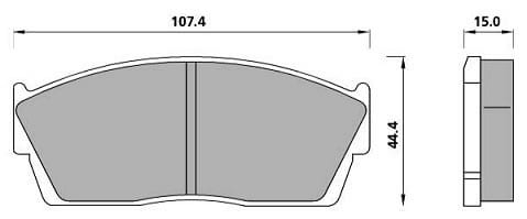 PREMIUM BRAKE PAD SET (4)
