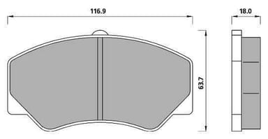 PREMIUM BRAKE PAD SET (4)