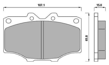 FERODO BRAKE PAD SET (4)