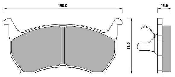 PREMIUM BRAKE PAD SET (4)