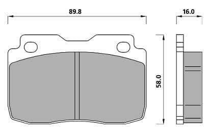 PREMIUM BRAKE PAD SET (4)