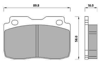 PREMIUM BRAKE PAD SET (4)