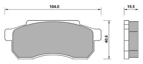PREMIUM BRAKE PAD SET (4)