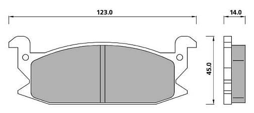 PREMIUM BRAKE PAD SET (4)