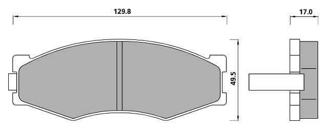 PREMIUM BRAKE PAD SET (4)
