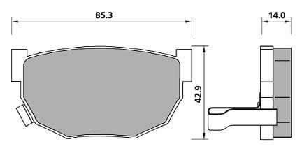 PREMIUM BRAKE PAD SET (4)