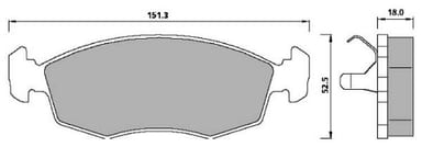 PREMIUM BRAKE PAD SET (4)