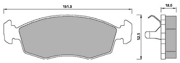 PREMIUM BRAKE PAD SET (4)