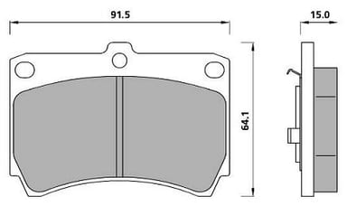 PREMIUM BRAKE PAD SET (4)
