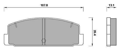 FERODO BRAKE PAD SET (4)