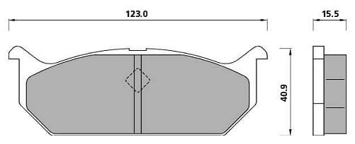 PREMIUM BRAKE PAD SET (4)