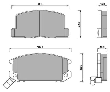 PREMIUM BRAKE PAD SET (4)