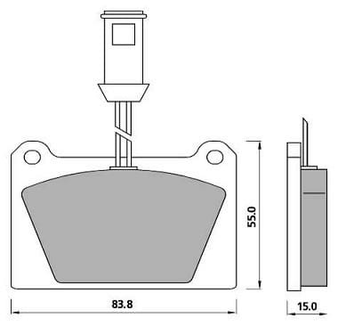 PREMIUM BRAKE PAD SET (4)