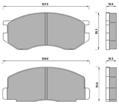 PREMIUM BRAKE PAD SET (4)