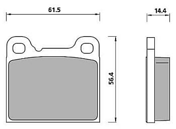 ECONOMY BRAKE PAD SET (4)