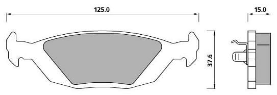PREMIUM BRAKE PAD SET (4)