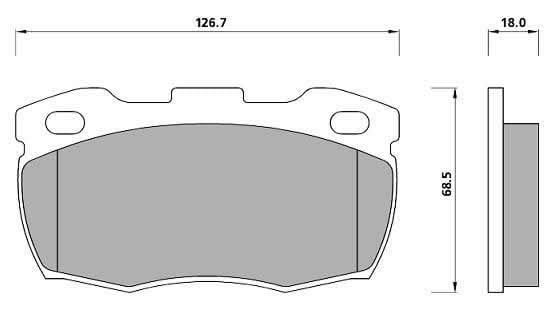 PREMIUM BRAKE PAD SET (4)