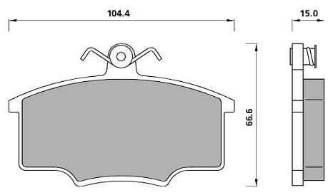 PREMIUM BRAKE PAD SET (4)