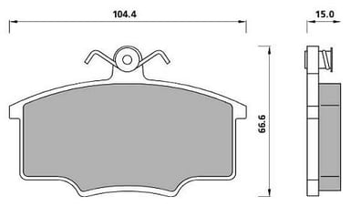 PREMIUM BRAKE PAD SET (4)