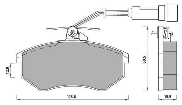 AUDI PADS AXLE SET 4