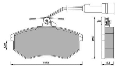 AUDI PADS AXLE SET 4