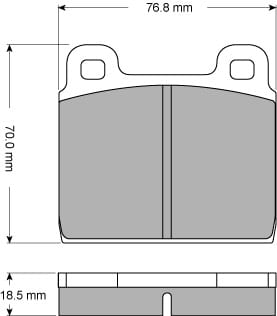 PREMIUM BRAKE PAD SET (4)