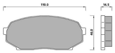 FERODO BRAKE PAD SET (4)